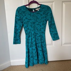 Teal Mini Dress/ Size Small